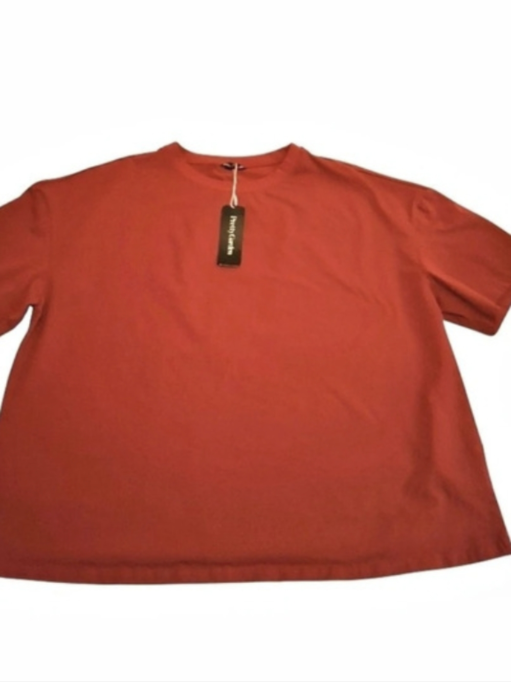 Pretty Garden Short Sleeve Tee in Red Size XXL NWT